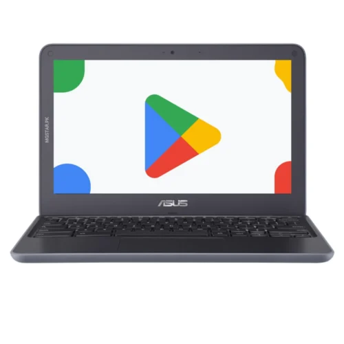 Alternative view of Asus | C202S | 16GB SSD | 4GB RAM | 11.6″ Display | Playstore & Windows Supported | Web Cam | Chromebook