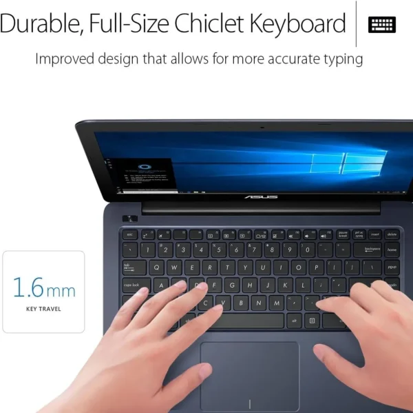 ASUS NoteBook L402 Laptop | 4GB RAM | 180GB SSD Storage | 14 inch″ Glossy Display | HD Resolution | Windows 11 | Battery 5/6 hours Laptop - Image 3