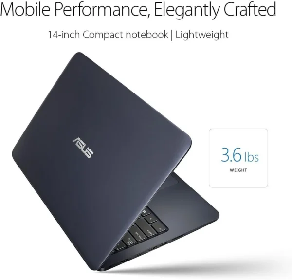 ASUS NoteBook L402 Laptop | 4GB RAM | 180GB SSD Storage | 14 inch″ Glossy Display | HD Resolution | Windows 11 | Battery 5/6 hours Laptop - Image 6