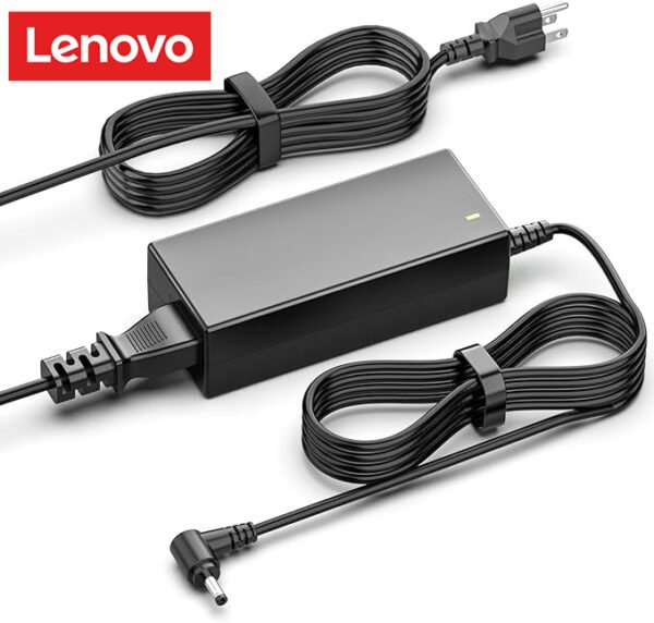 Lenovo 45W Charger for Chromebook | 20V 2.25A Adapter with Barrel Plug + Power Cable