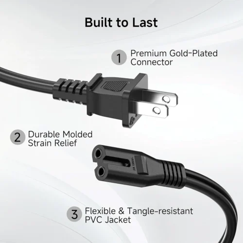 2 Pin AC Power Cable