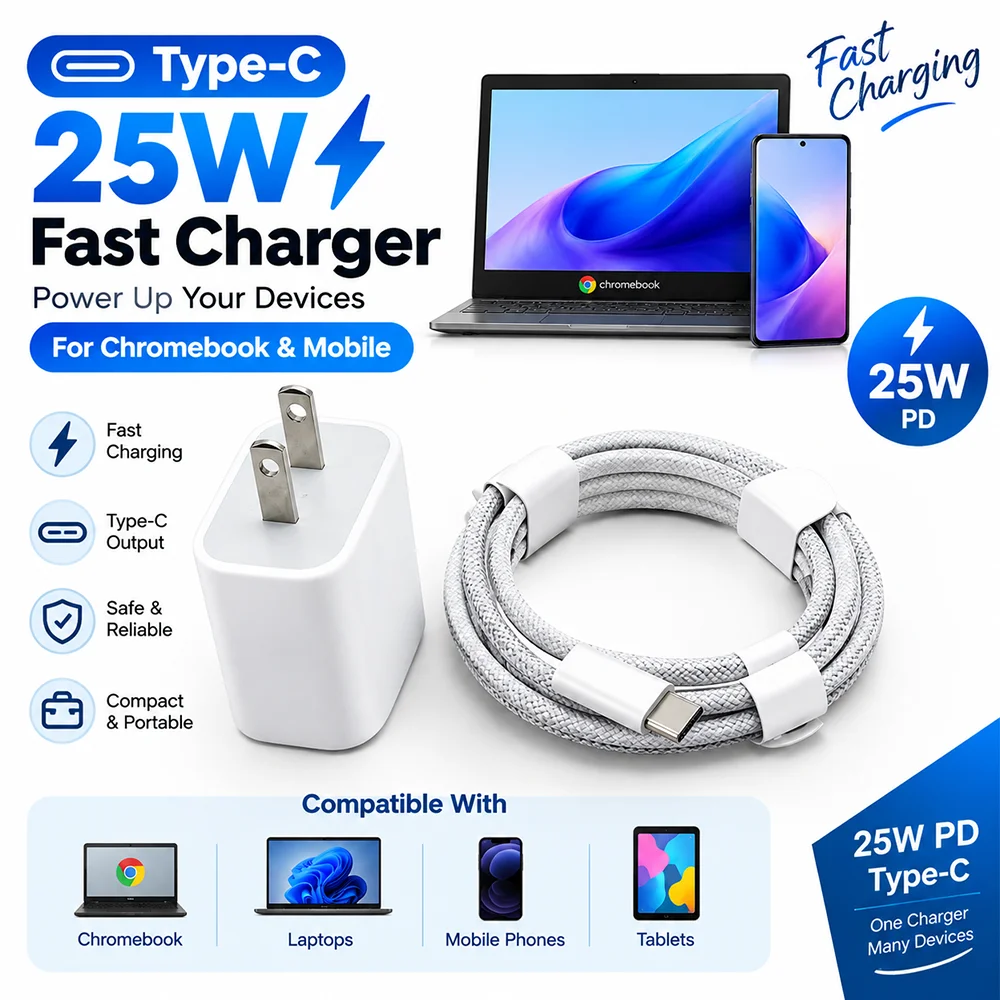 25W Type-C charger for USB-C iPhone models
