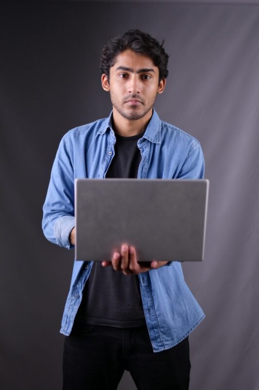 Laptop in use in Pakistan