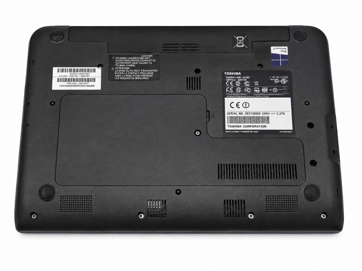 Toshiba Satellite NB15t A1303 Laptop 11.6 Inch Touchscreen | Intel Celeron N2810 Dual Core 2.0GHz | 4GB RAM 320GB HDD | HD 1366x768 LED Display | Intel HD Graphics | WiFi | Compact Portable Laptop - Image 5