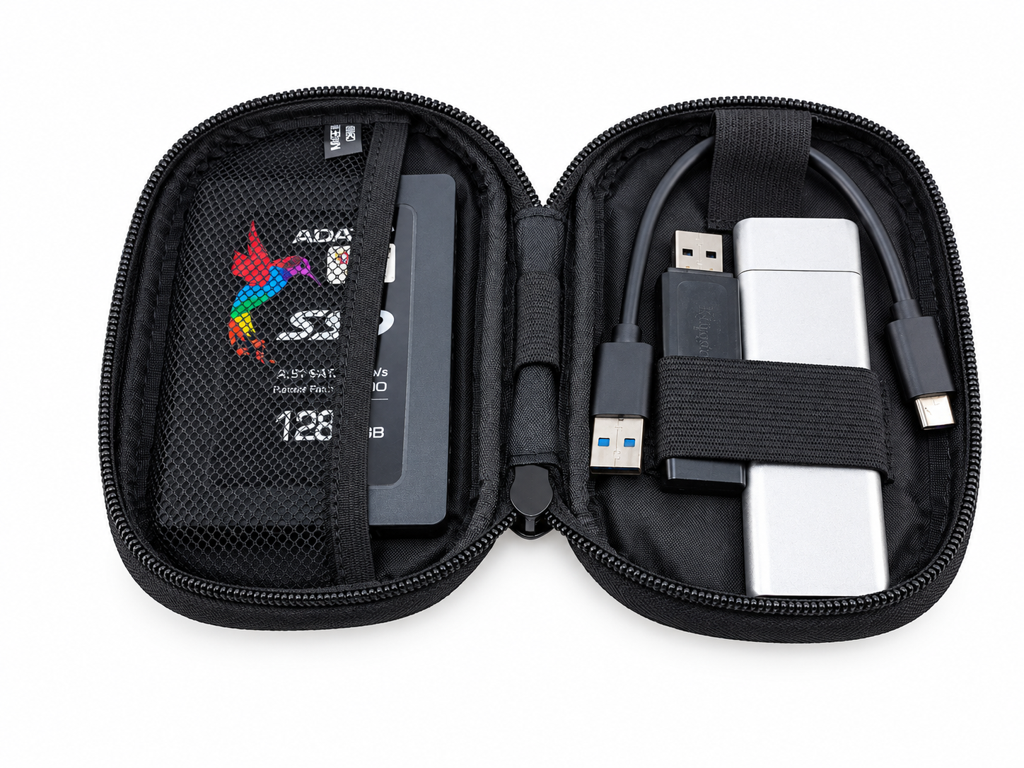 Travel Storage Organizer Pouch Bag – Electronic Accessories Carry Case, Cable Organizer, Charger, Mini Power Bank & Earphone Storage Bag, Portable Waterproof Travel Pouch - Image 2